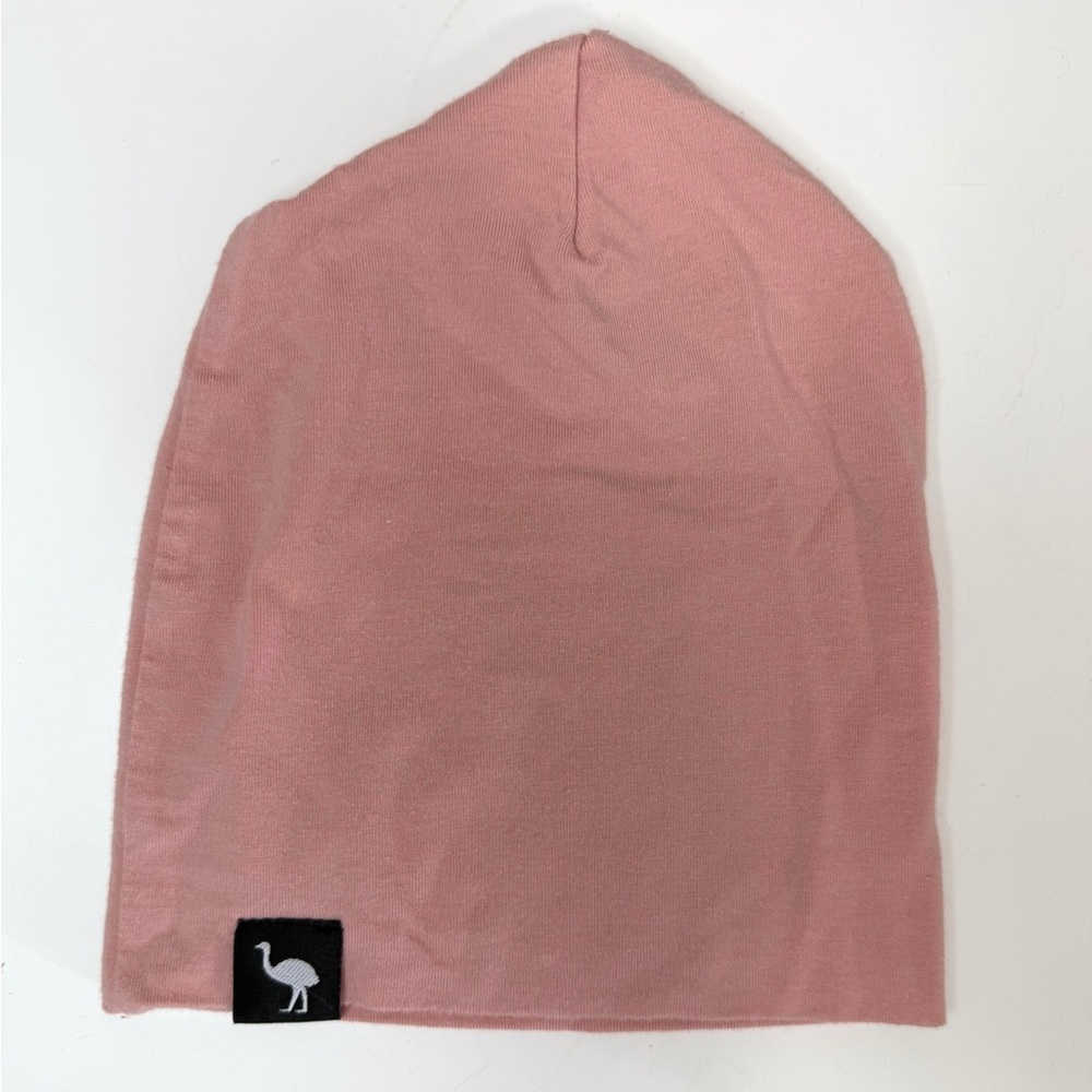 Os & Oakes Pink Toddler Beanie | Soft Cotton Slouchy Hat | XS/S